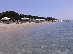 Sun loungers, beach towels