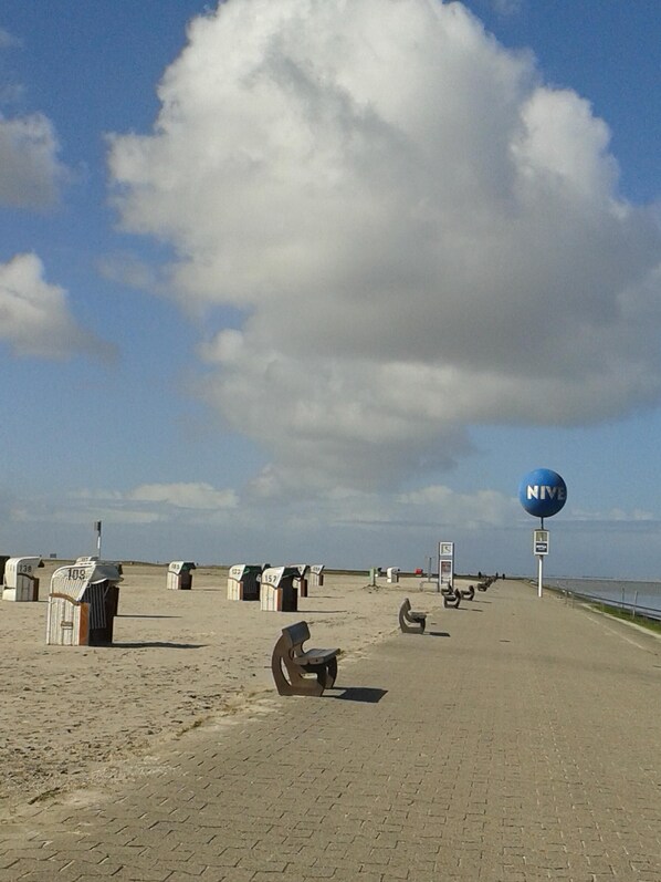 Vlak bij het strand