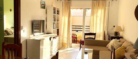 Smart TV, reproductor de DVD, libros y biblioteca musical