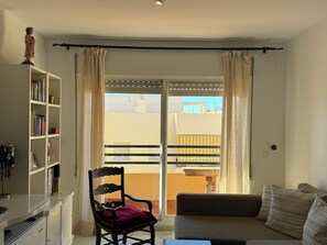 Smart TV, DVD player, books, music library