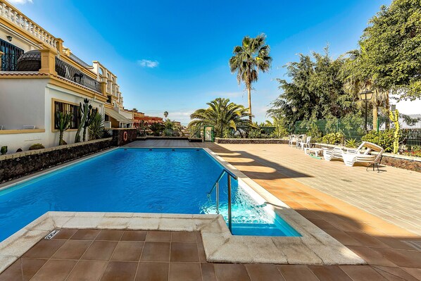 A heated pool