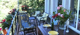 Villa with a stunning view of the Mediterranean Sea & sea alps, pets welcome.