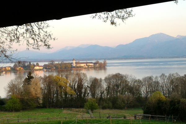Chiemseeblick vom Südbalkon