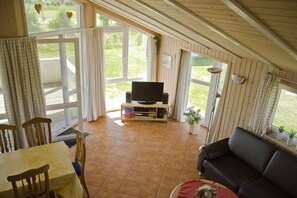 TV, DVD player, stereo