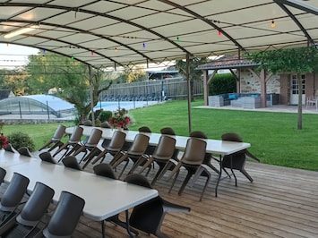Vue extérieur sous pergolas