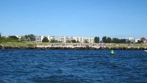 On the beach - Your apartment with a wonderful panoramic view of the Burgtiefe marina (Fehmarn)