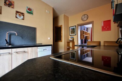 Vacation apartment for 4 max. 5 persons in Arnstadt. Wallbox 0.59 KW