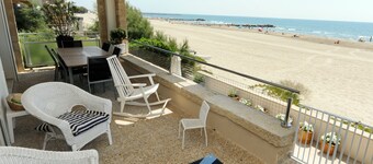 Utleie palavas-carnonmaison på stranden