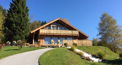 Gérardmer-Xonrupt, Chalet les Pins 2-14 pp, 5 bedrooms, south, wifi, sauna, billiards, 360 ° view