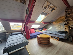 2 habitaciones, tabla de planchar con plancha y wifi gratis 