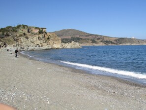 Vlak bij het strand