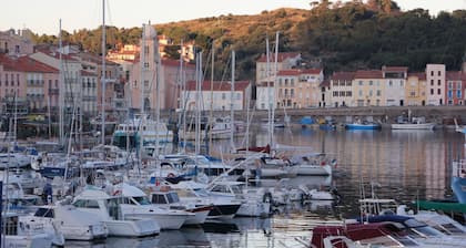 APPART T3 of 55 m2 SEA VIEW 2 BED 2/4/6 PERS, VERANDA, WIFI, GARAGE, 200 m FROM THE PORT
