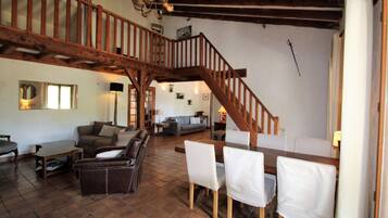 TV, fireplace, DVD player, table tennis