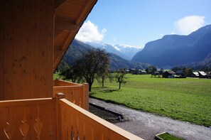 Property grounds - 50m from the ski bus, slopes 5min, 4 * Family Chalet with parking and Wifi (Samoëns)