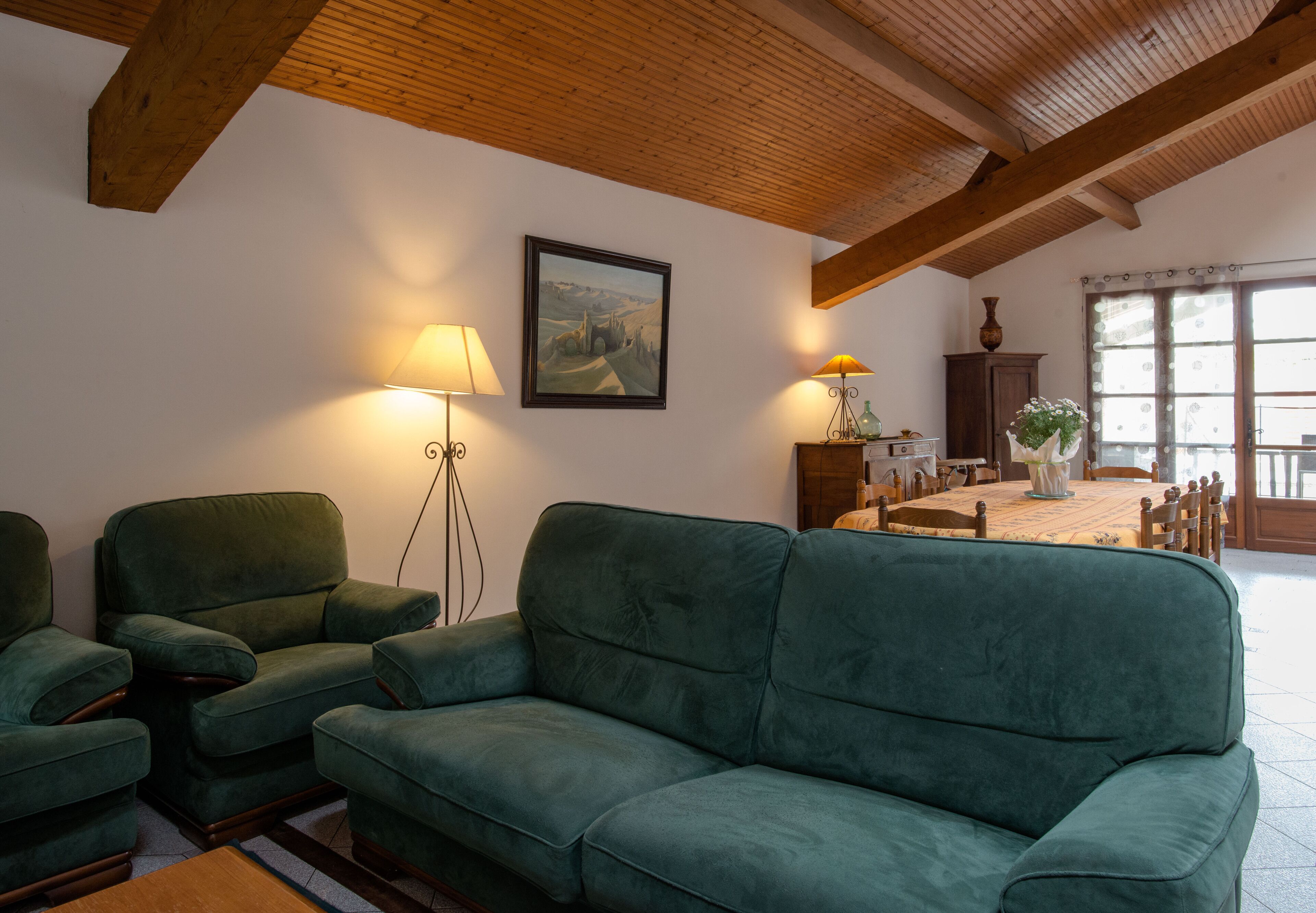 TV, fireplace, foosball, table tennis