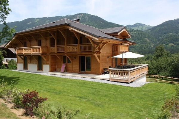 Summer view with south-east terrace