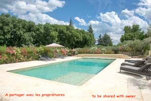 Outdoor pool - Charming Cottage .  Uzès. (Uzès)
