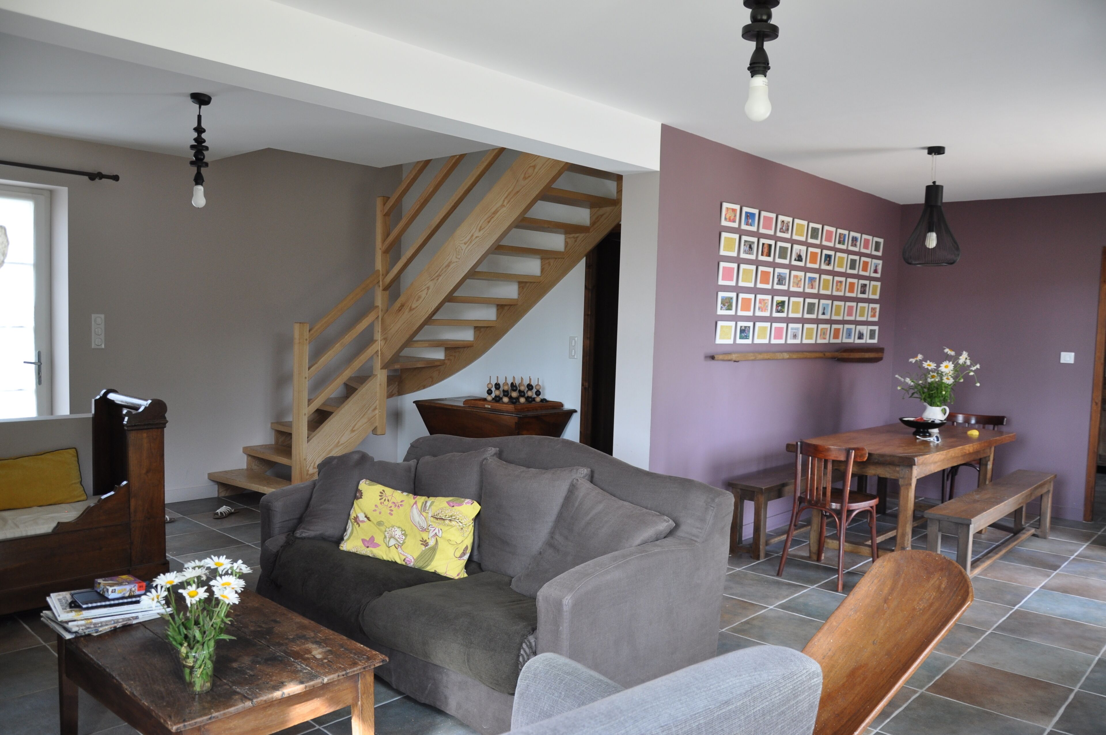 Fireplace, ping pong, books, video library