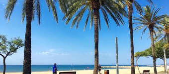 Ground floor with large terrace Beach at 350m Center and Port at 15mn by foot