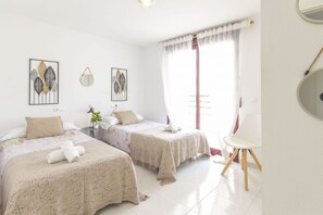 2 bedrooms, iron/ironing board, travel crib, WiFi