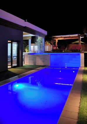 A heated pool