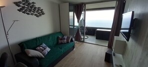 TV, DVD player, table tennis, books