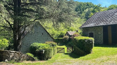 Grand MOULIN Restored In Beautiful Green Space, Near Uzerche