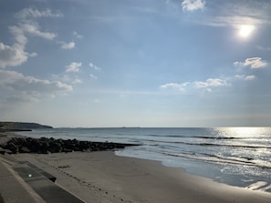 Vlak bij het strand