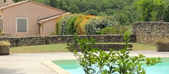 Villa med svømmebasseng og View på Luberon