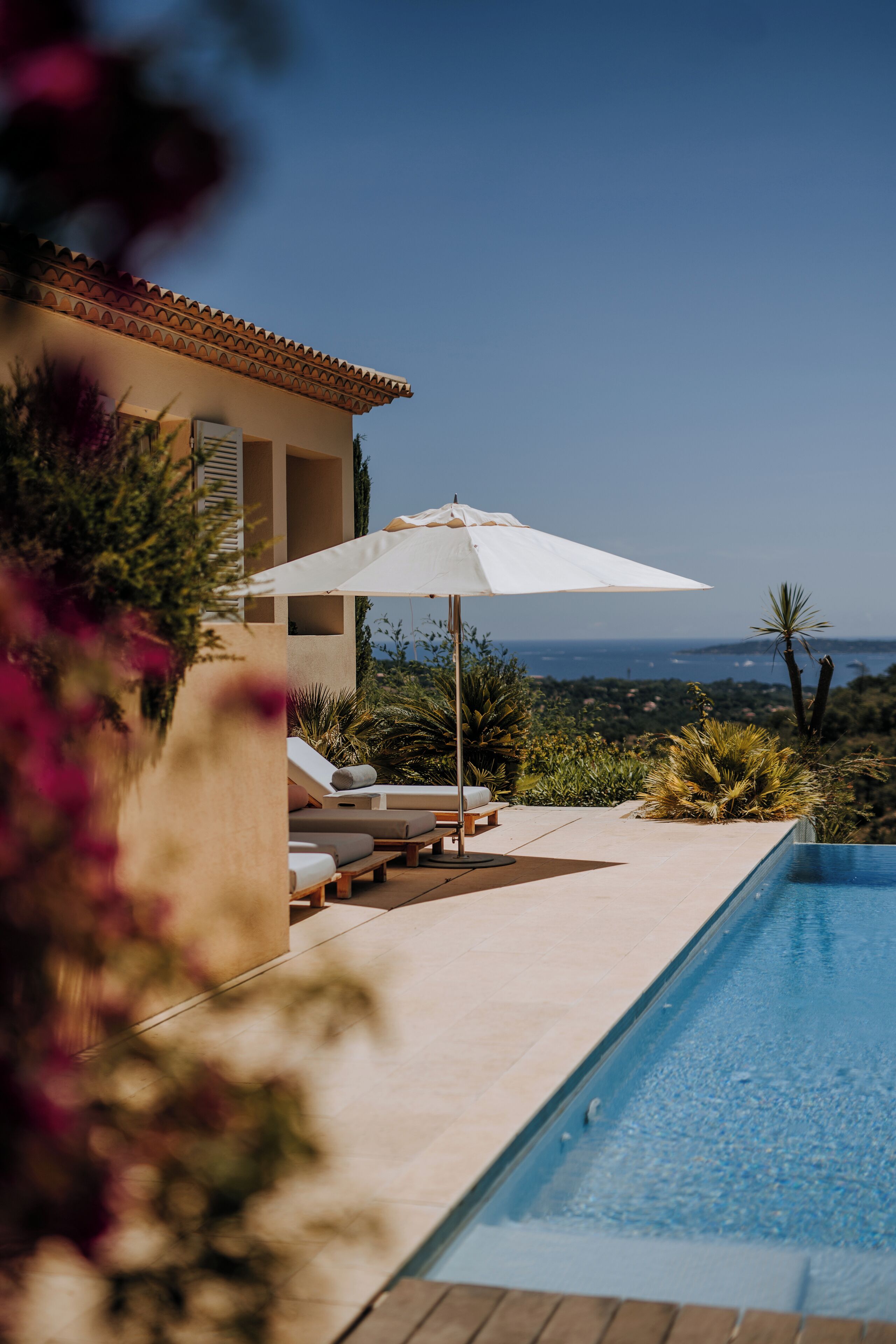 Piscine extérieure, piscine chauffée