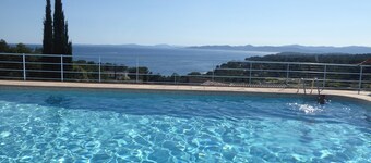 Bastidon - Vue mer panoramique - Calme - Plage-300m - Clim -pk privé