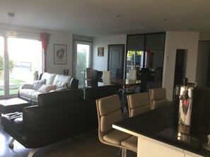TV, fireplace, DVD player, ping pong