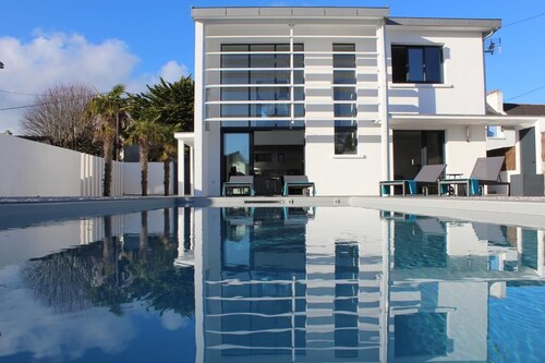 VILLA ALBA Quiberon -Outdoor heated pool 1/04 to 2/10- Linen - Parking