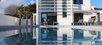 VILLA ALBA Quiberon -Outdoor heated pool 1/04 to 2/10- Linen - Parking