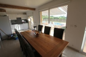Dining - Air-conditioned house, south view private heated swimming pool 15 m. (Sarlat-La-Canéda)