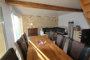 TV, DVD player, table football, ping pong