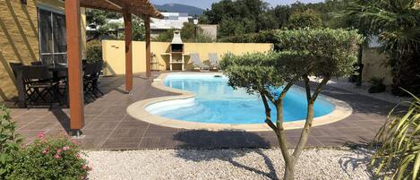 Et oppvarmet basseng