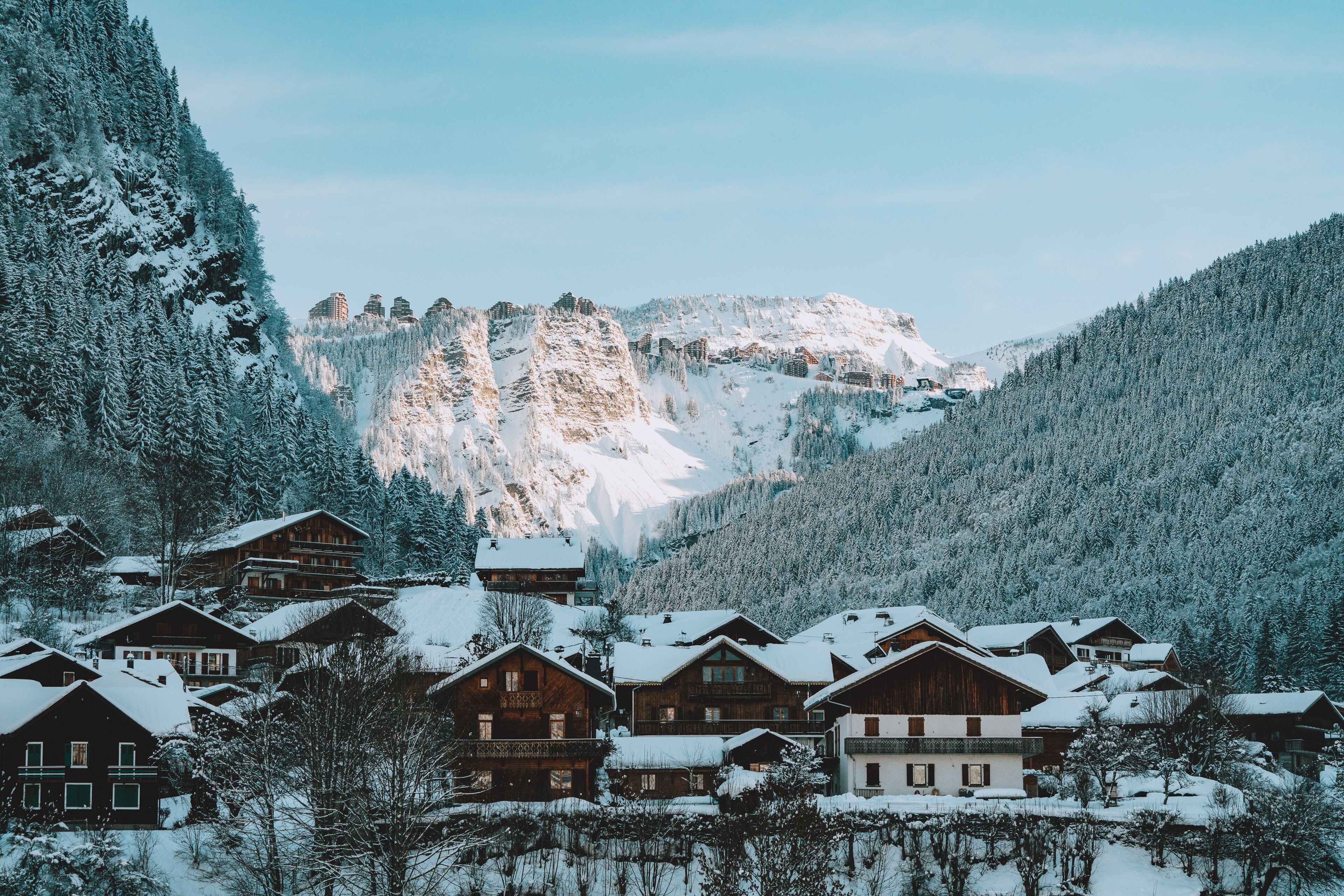 Morzine avec vue sur Avoriaz 