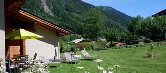 IN AUTHENTIEKE CHALET GEZICHT MONT-BLANC DUPLEX 50 M2 4 PERS