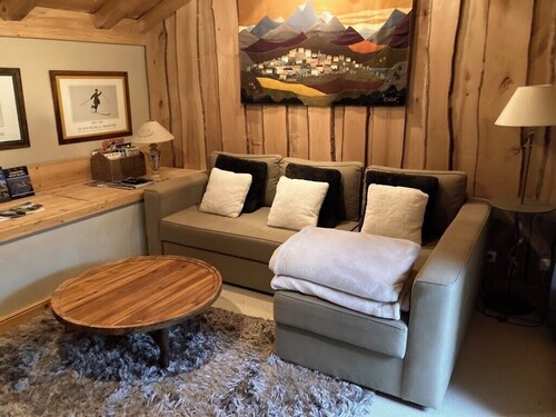 IM AUTHENTISCHEN CHALET GESICHT MONT-BLANC DUPLEX 50 M2 4 PERS  