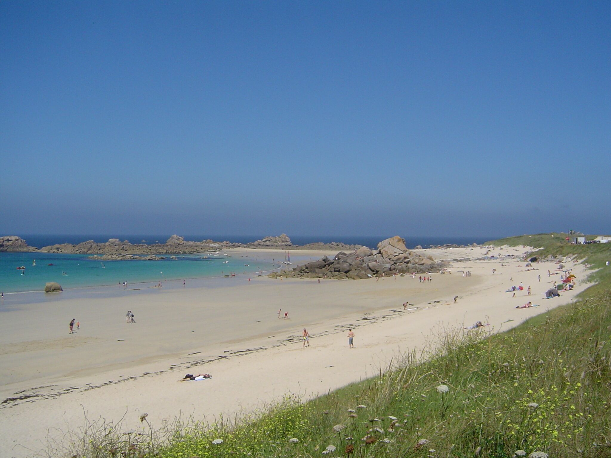 Am Strand, Liegestühle, Strandtücher