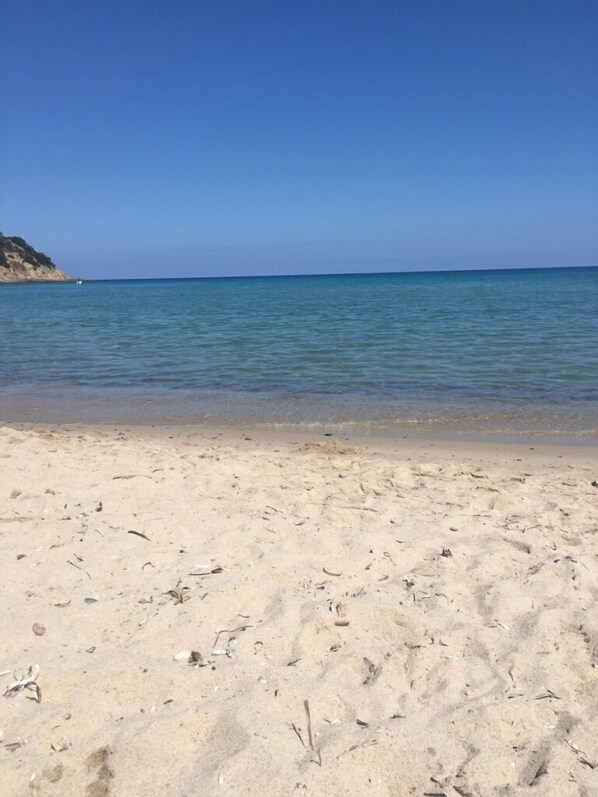 Beach nearby, sun-loungers