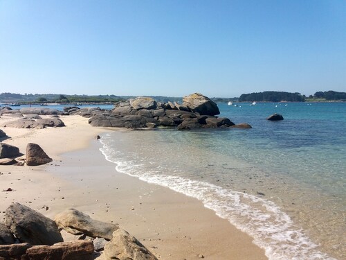 Erstklassiges Haus, klassifiziertes **** Meerblick - 50 m vom Meer - Landrellec / Trégastel