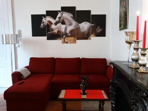 TV, books - Large studio at the foot of the Château with private courtyard (Saumur)