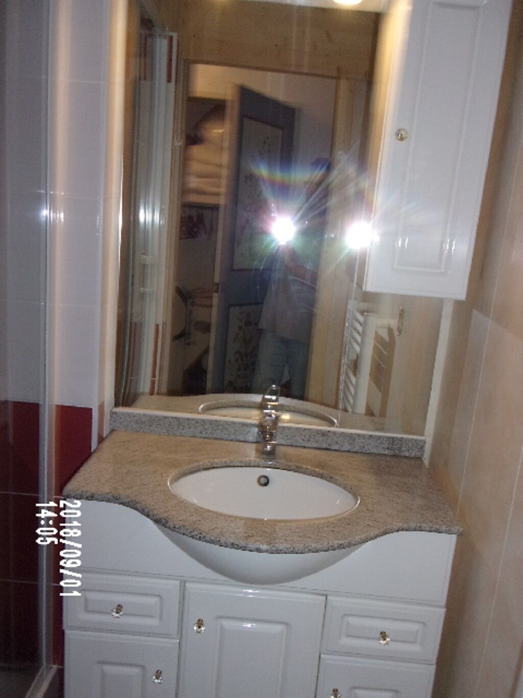 Shower, hair dryer