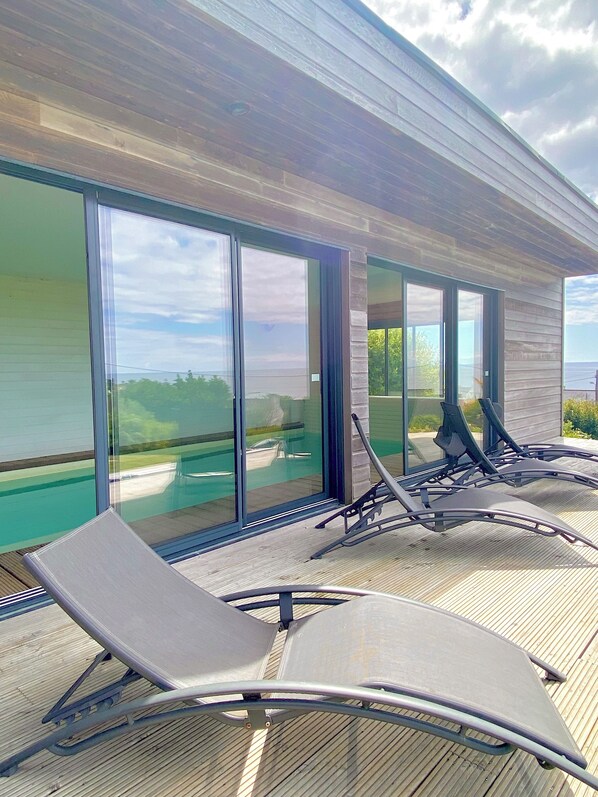 Property grounds - PROMO NOEL FINISTERE SUD Villa sea view POOL /SPA indoor, heated (Plouhinec)