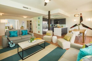 TV, DVD player, stereo, offices