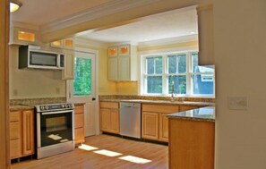 Fridge, microwave, oven, stovetop - 4 Bed Gunstock Acres Property Minutes from Gunstock Mountain & Lake Winnipesauke (Gilford)