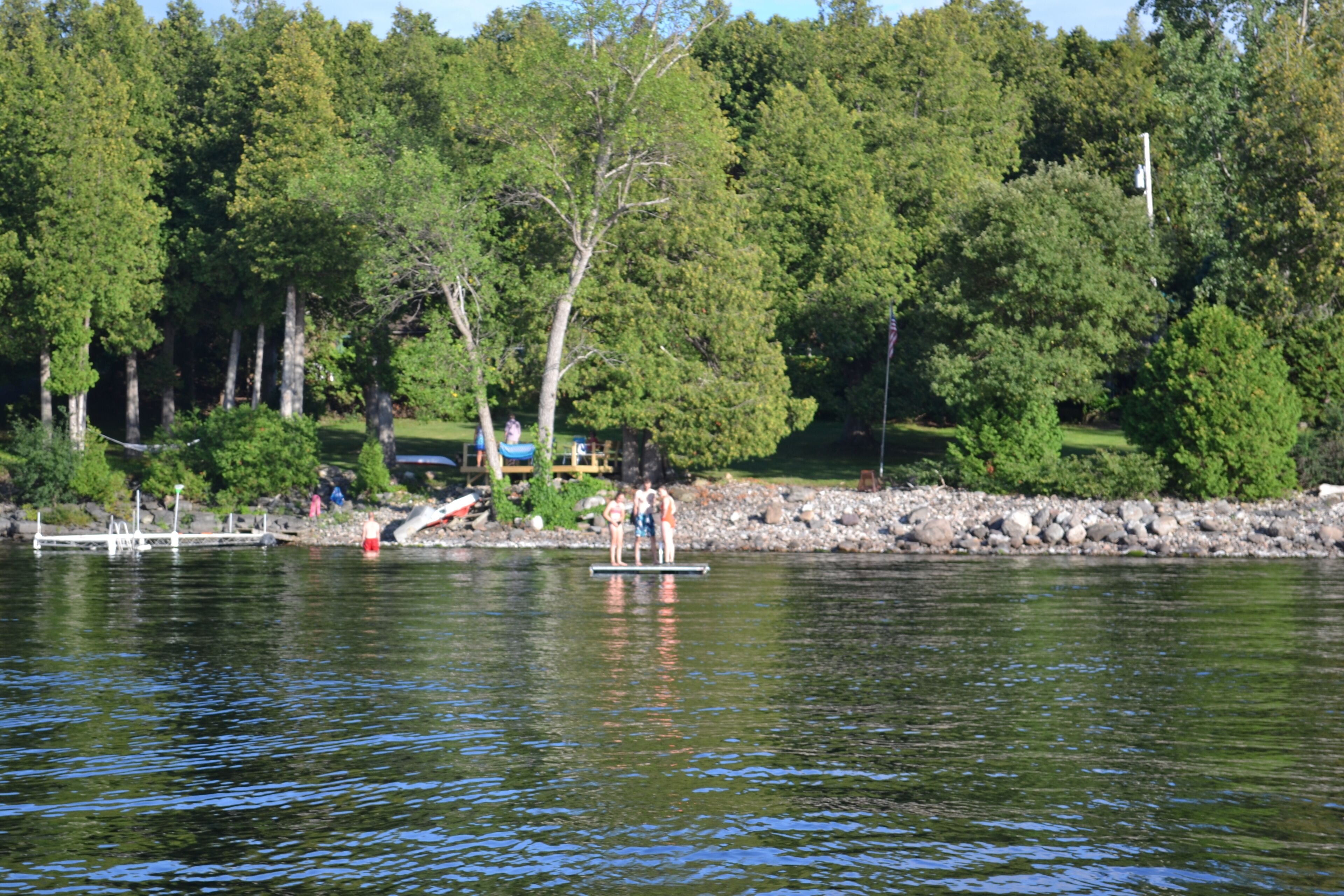 Beautiful lake front home with 200 feet of waterfront