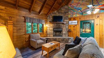 TV connectée, cheminée